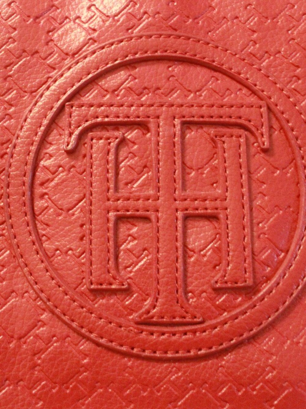 Tommy Hilfiger Red Monogram Crossbody Bag